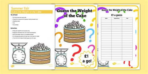 pdf guess the weight of the cake template bing Ebook Kindle Editon